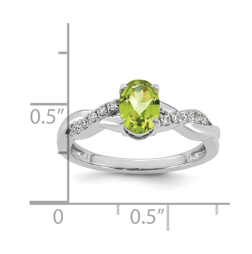 14K White Gold Oval Amethyst & Lab Grown Diamond VS/SI+ G+ February Birthstone Complete Ring – Elegant Jewelry Gift for Birthday, Anniversary, Engagement, Wedding