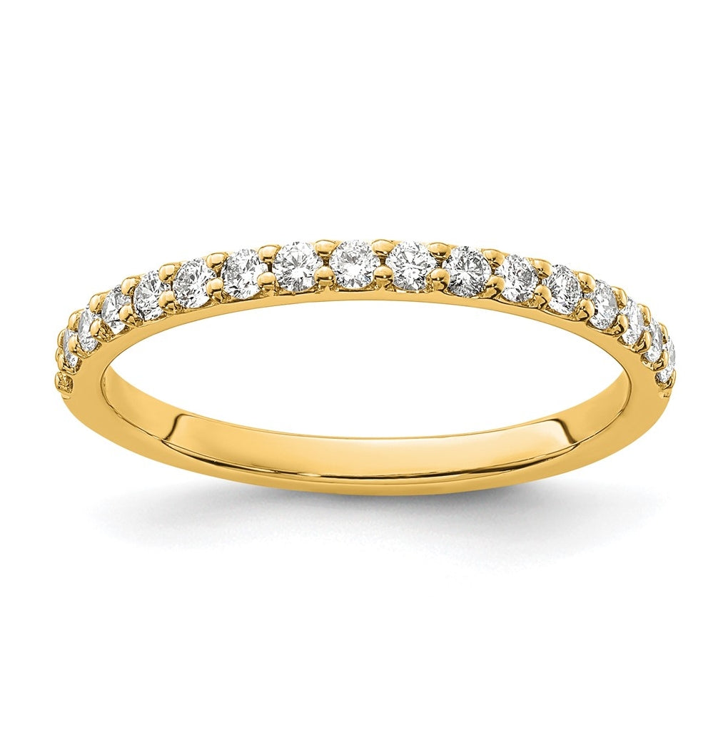 10k Yellow Gold 1/3 ct Lab Grown Diamond VS/SI+ G+ Complete Band Size 5 – Elegant Jewelry Gift for Birthday, Anniversary, Engagement, Wedding