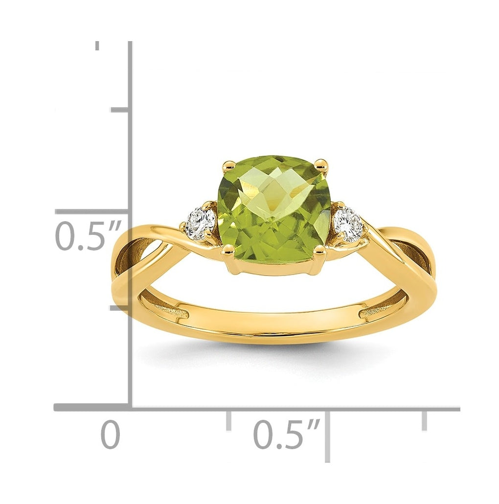 10K Yellow Gold Checkerboard Amethyst & Lab Grown Diamond VS/SI+ G+ February Birthstone Complete Ring – Elegant Jewelry Gift for Birthday, Anniversary, Engagement, Wedding