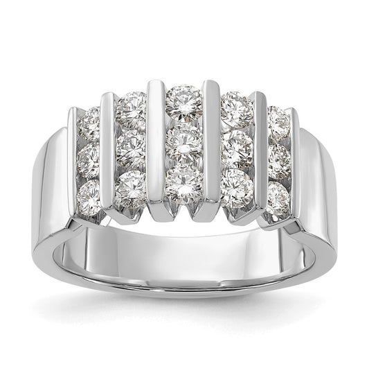 10k White Gold 1ct Lab Grown Diamond VS/SI+ G+ Complete Fashion Band – Elegant Jewelry Gift for Birthday, Anniversary, Engagement, Wedding