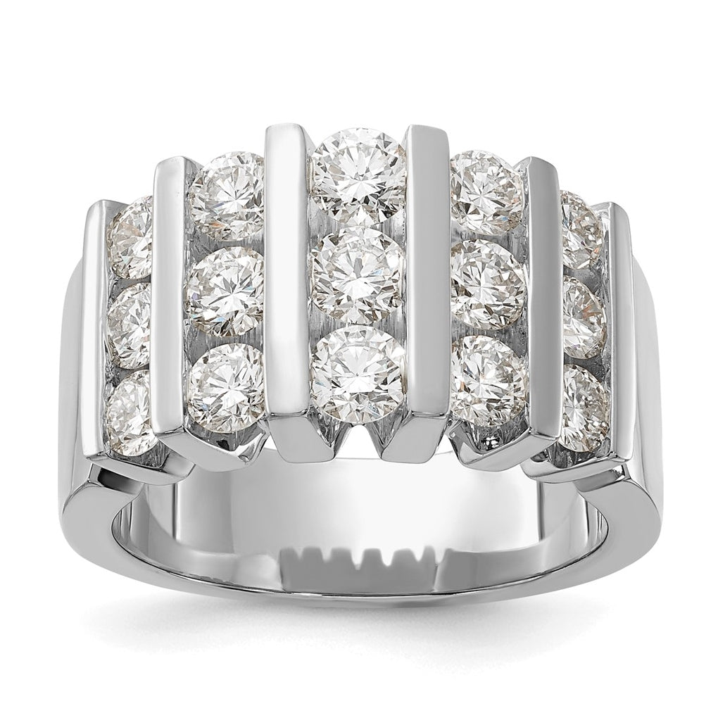10k White Gold 1ct Lab Grown Diamond VS/SI+ G+ Complete Fashion Band – Elegant Jewelry Gift for Birthday, Anniversary, Engagement, Wedding