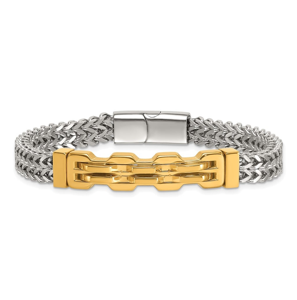 Stainless Steel Polished Yellow IP-plated 8.5in Bracelet – Elegant Jewelry Gift for Birthday, Anniversary, Engagement, Wedding