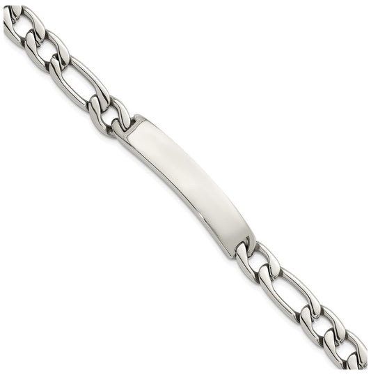 Stainless Steel Polished 9mm Franco Link ID 8.5in Bracelet – Elegant Jewelry Gift for Birthday, Anniversary, Engagement, Wedding
