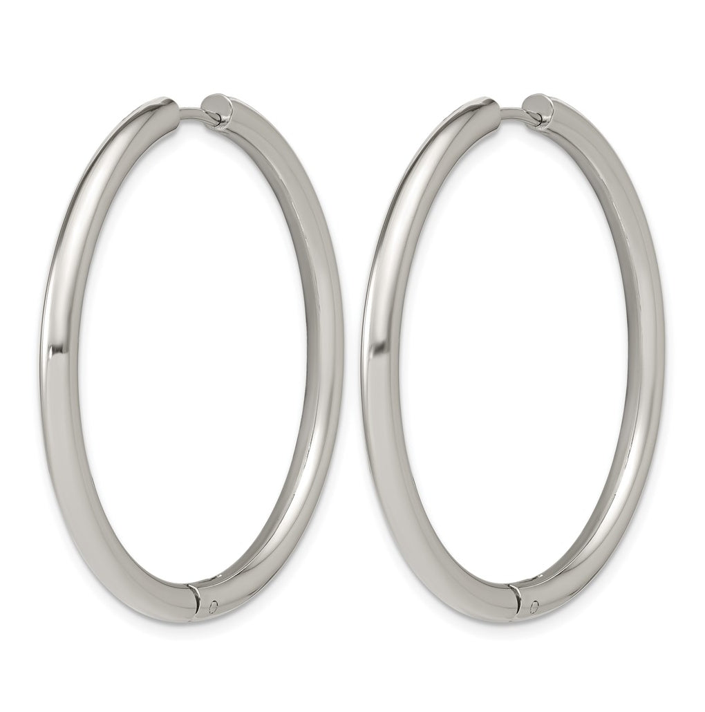 Stainless Steel Polished Yellow IP-plated 15.9 mm x 15.9 mm 3mm Hinged Hoop Earrings – Elegant Jewelry Gift for Birthday, Anniversary, Engagement, Wedding