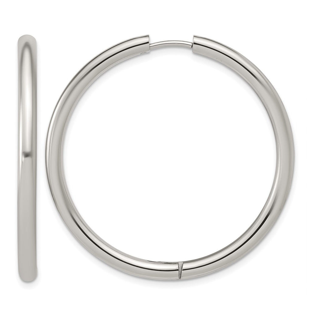 Stainless Steel Polished Yellow IP-plated 15.9 mm x 15.9 mm 3mm Hinged Hoop Earrings – Elegant Jewelry Gift for Birthday, Anniversary, Engagement, Wedding