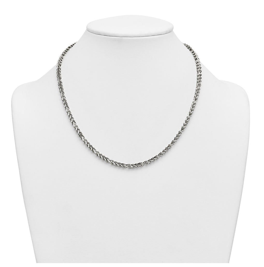 Stainless Steel Polished Franco Link 20in Necklace – Elegant Jewelry Gift for Birthday, Anniversary, Engagement, Wedding