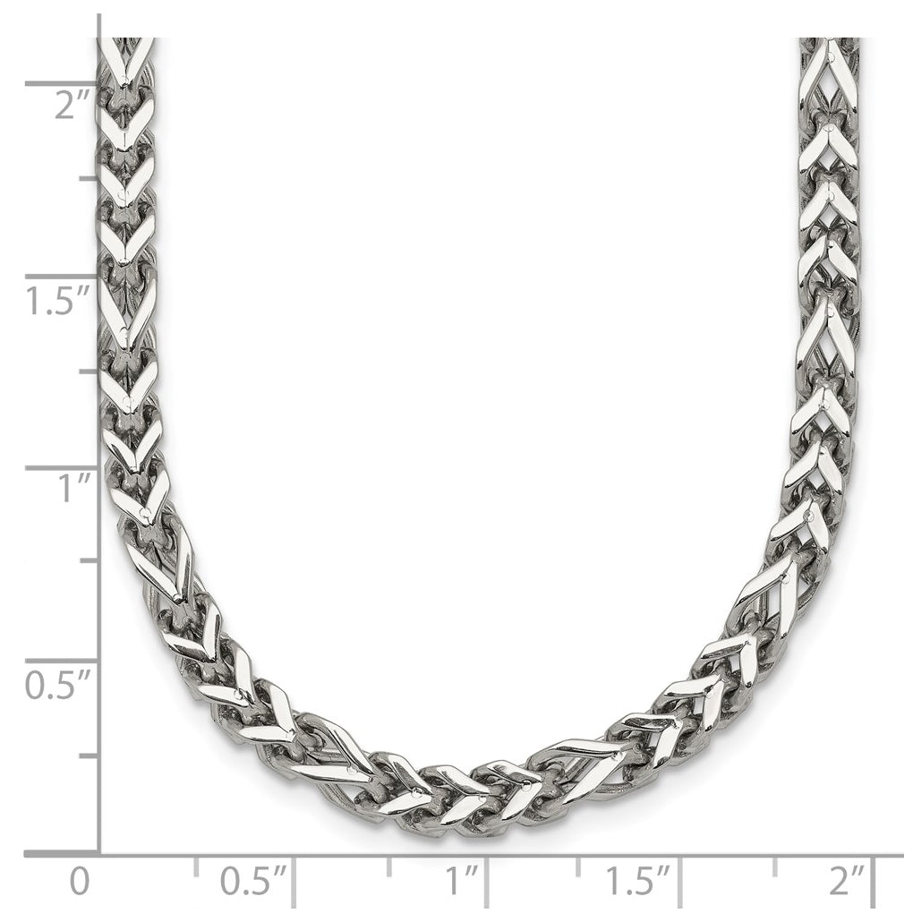 Stainless Steel Polished Franco Link 20in Necklace – Elegant Jewelry Gift for Birthday, Anniversary, Engagement, Wedding