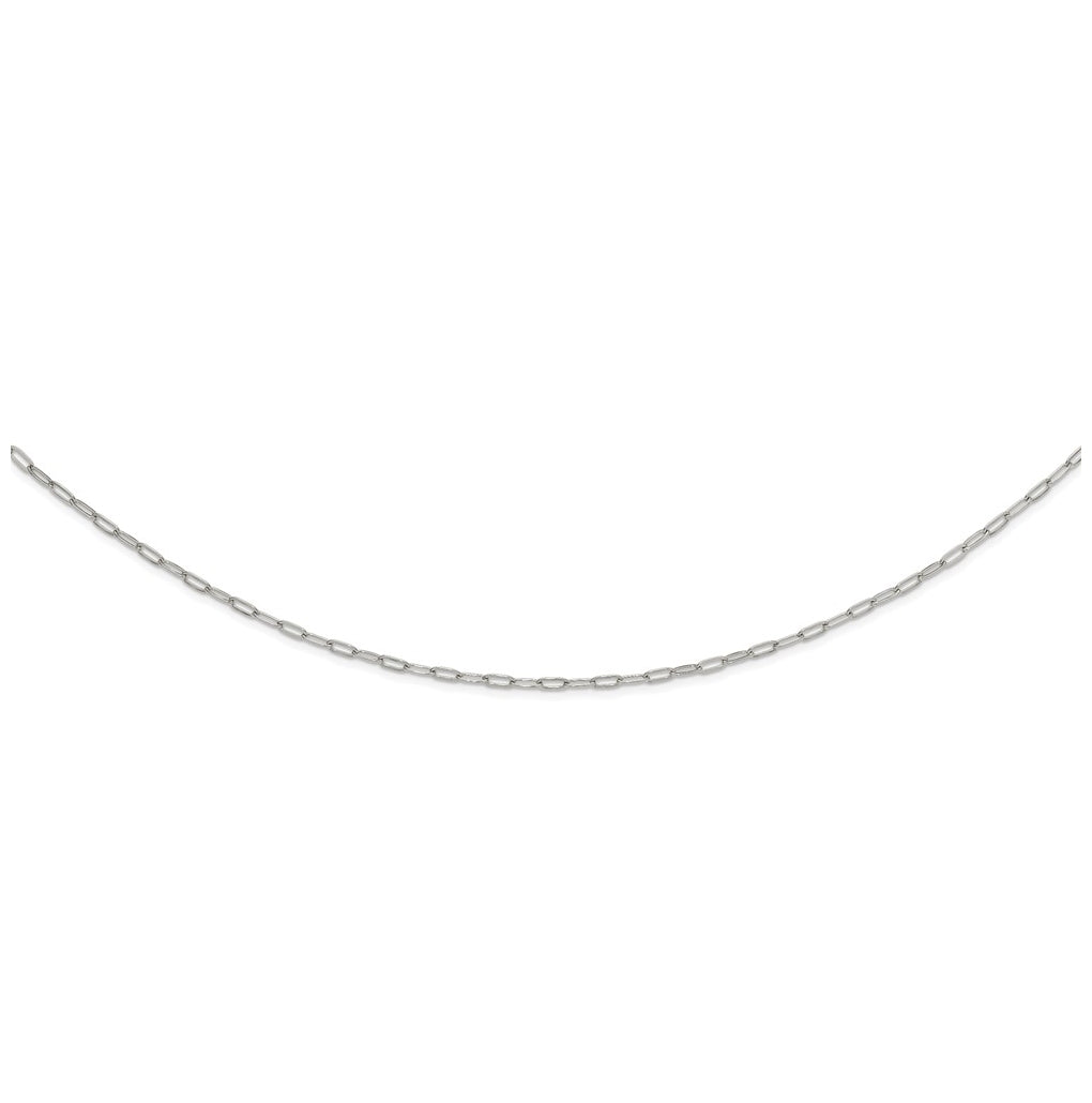 Stainless Steel Polished  3.25mm Paperclip Link 19.75in Necklace – Elegant Jewelry Gift for Birthday, Anniversary, Engagement, Wedding