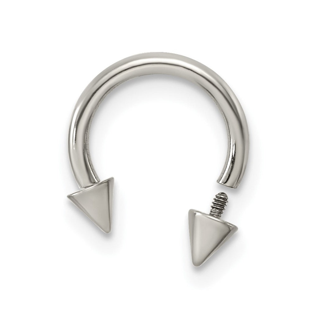 Titanium Polished Arrow Head Screw Back 8.6 mm x 9.1 mm Septum Nose Ring – Elegant Jewelry Gift for Birthday, Anniversary, Engagement, Wedding