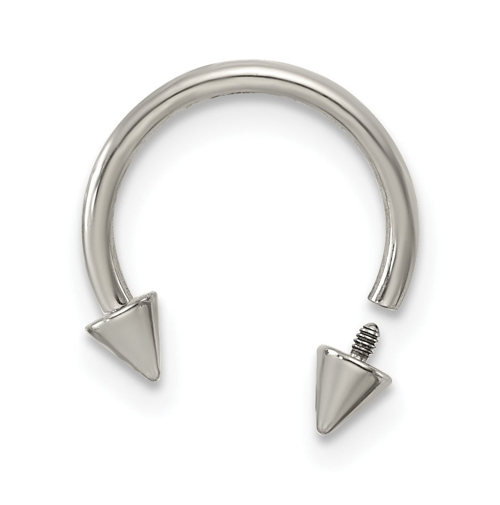 Titanium Polished Arrow Head Screw Back 8.6 mm x 9.1 mm Septum Nose Ring – Elegant Jewelry Gift for Birthday, Anniversary, Engagement, Wedding