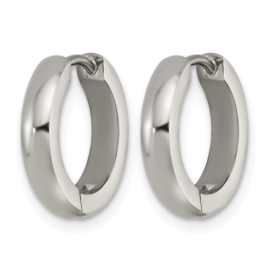 Titanium Polished Endless Hinged Hoop Earrings – Elegant Jewelry Gift for Birthday, Anniversary, Engagement, Wedding