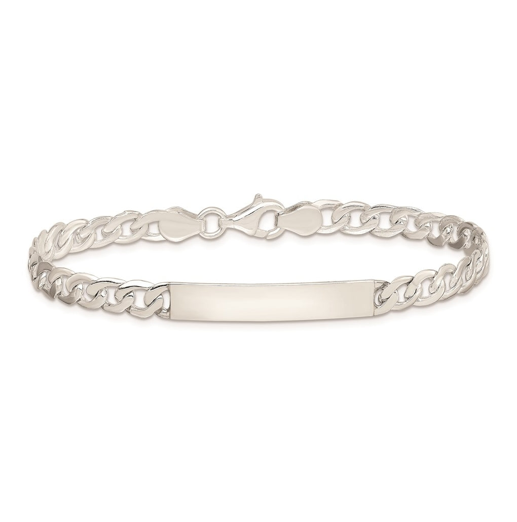 Sterling Silver Baby ID Curb Link Bracelet