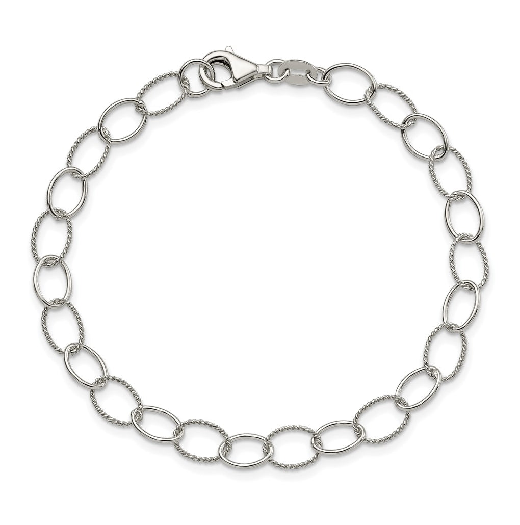 Sterling Silver Fancy Bracelet – Elegant Jewelry Gift for Birthday, Anniversary, Engagement, Wedding