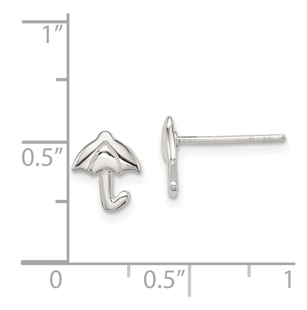 Sterling Silver Madi K Umbrella Post Earrings