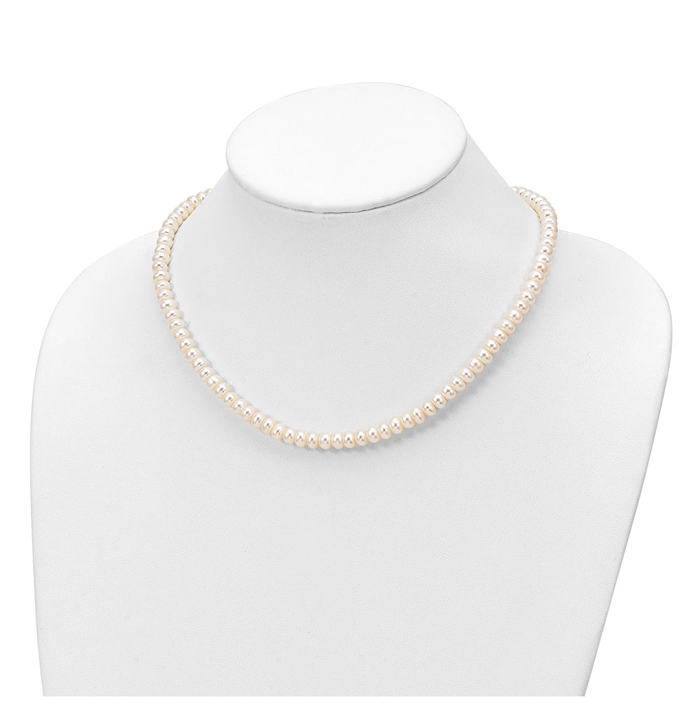 Sterling Silver Rhod-pltd White 6-7mm 3 piece FW Cultured Pearl Set – Elegant Jewelry Gift for Birthday, Anniversary, Engagement, Wedding
