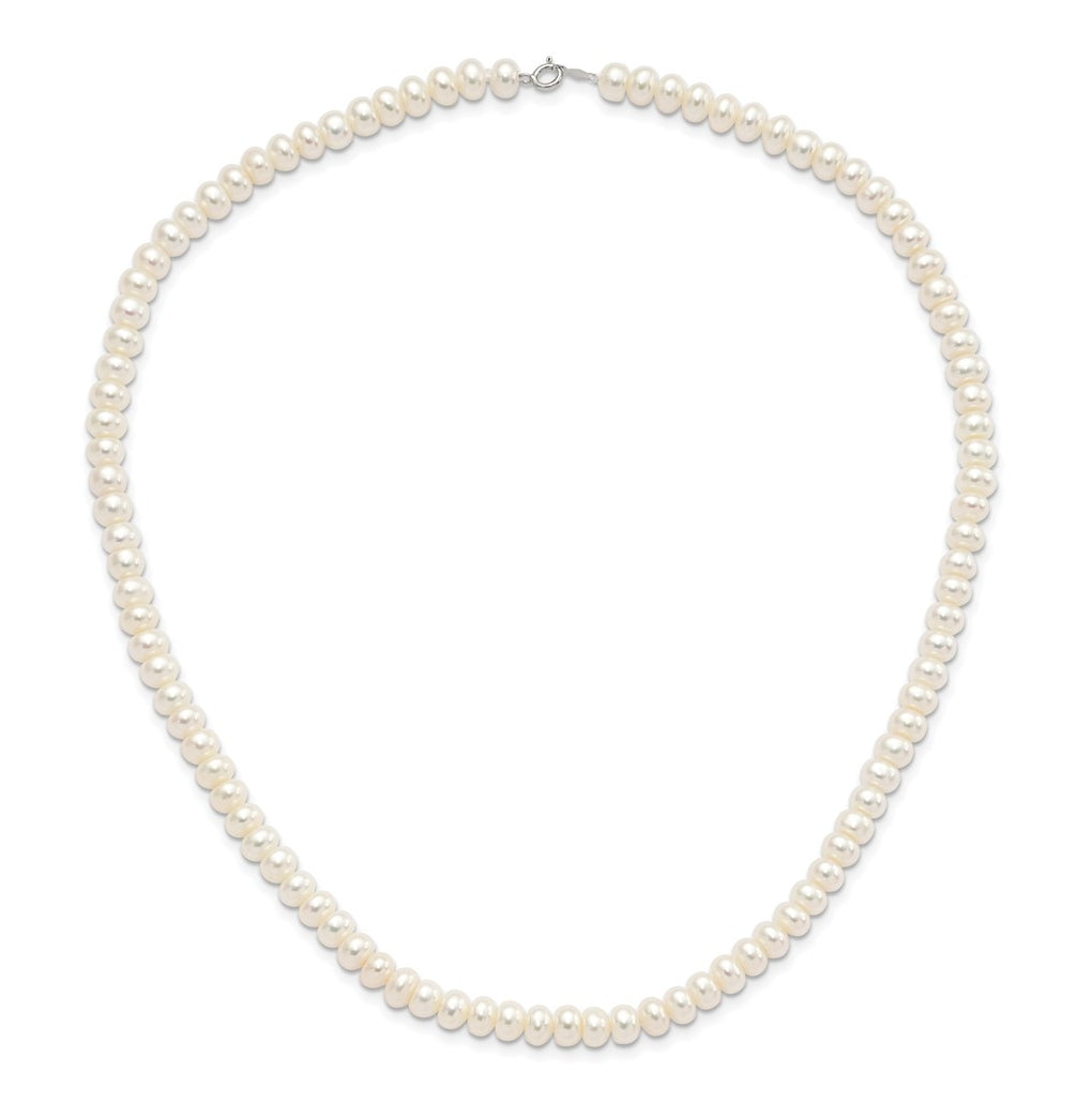 Sterling Silver Rhod-pltd White 6-7mm 3 piece FW Cultured Pearl Set – Elegant Jewelry Gift for Birthday, Anniversary, Engagement, Wedding
