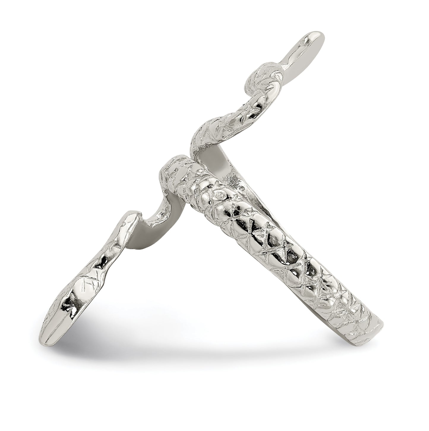 Sterling Silver Womens Snake Ring, Size 6