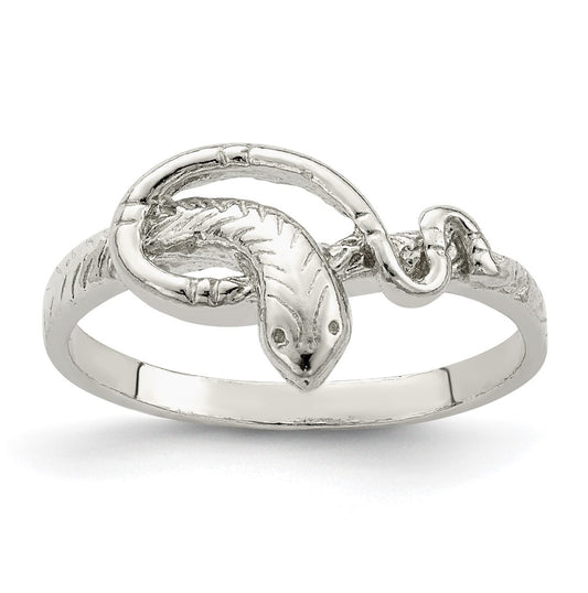 Sterling Silver Snake Ring, Size 7