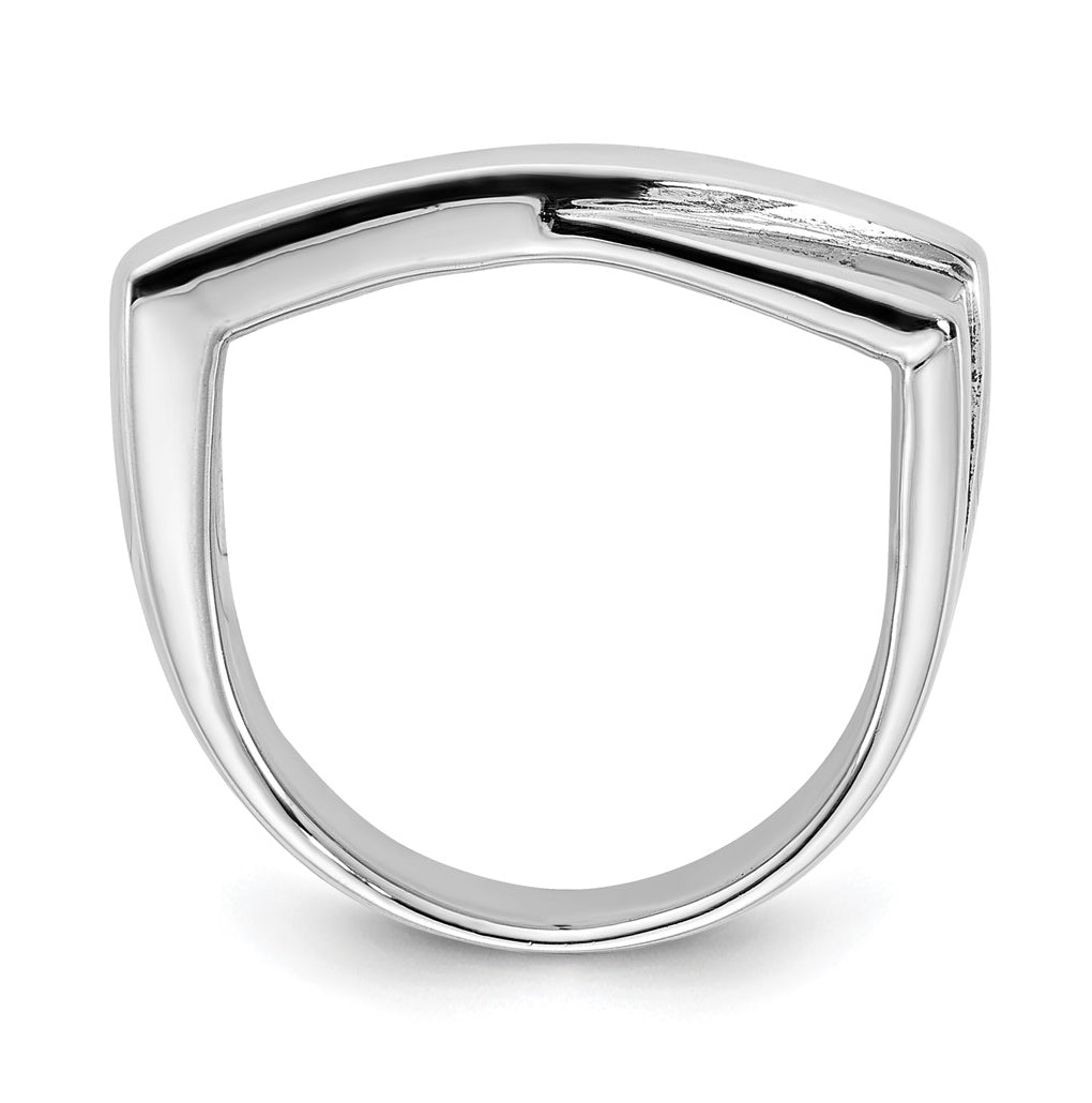 Sterling Silver Flat Top Ring – Elegant Jewelry Gift for Birthday, Anniversary, Engagement, Wedding