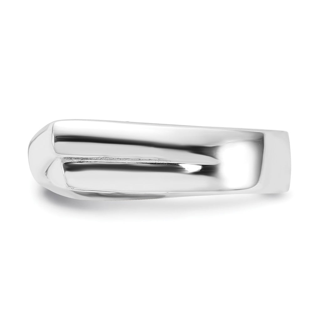 Sterling Silver Flat Top Ring – Elegant Jewelry Gift for Birthday, Anniversary, Engagement, Wedding