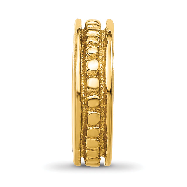 Sterling Silver Reflections Gold plated Spacer Bead