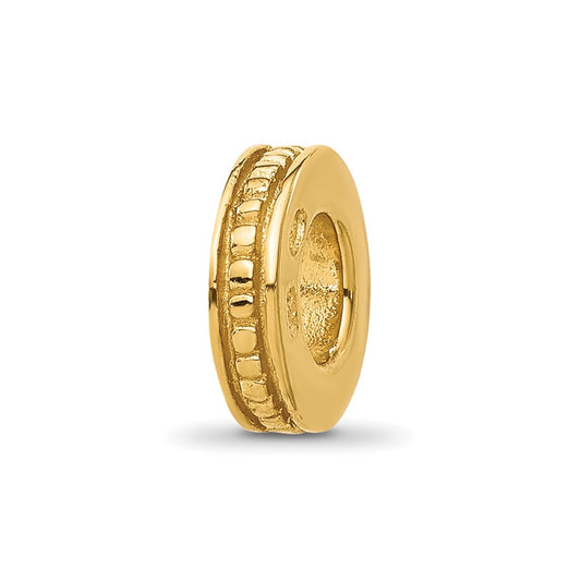 Sterling Silver Reflections Gold plated Spacer Bead