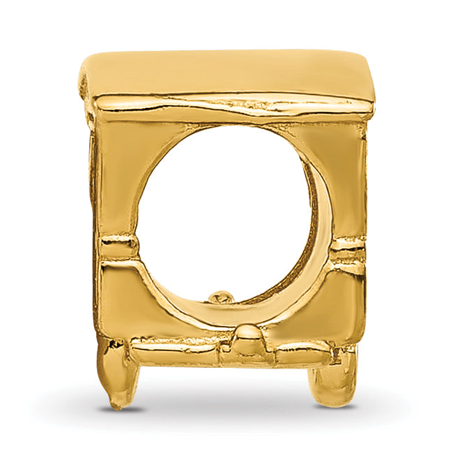 Sterling Silver Reflections Gold plated Camper Bead