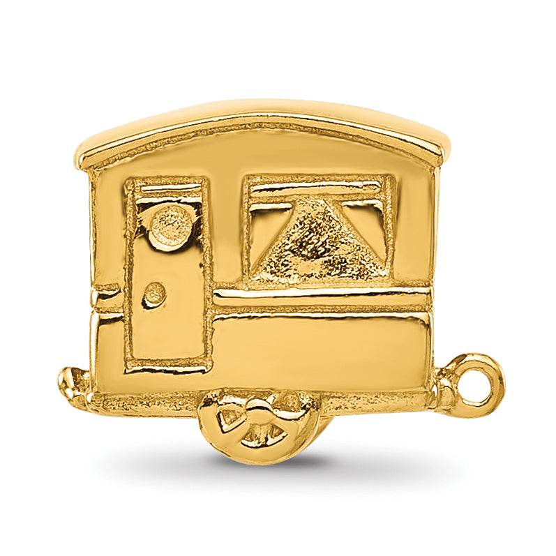 Sterling Silver Reflections Gold plated Camper Bead