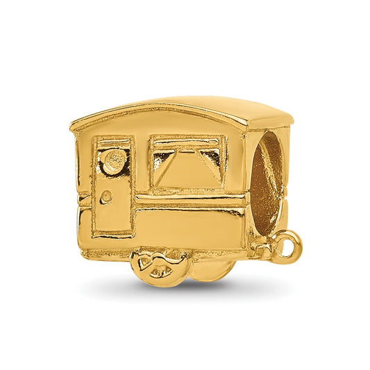 Sterling Silver Reflections Gold plated Camper Bead
