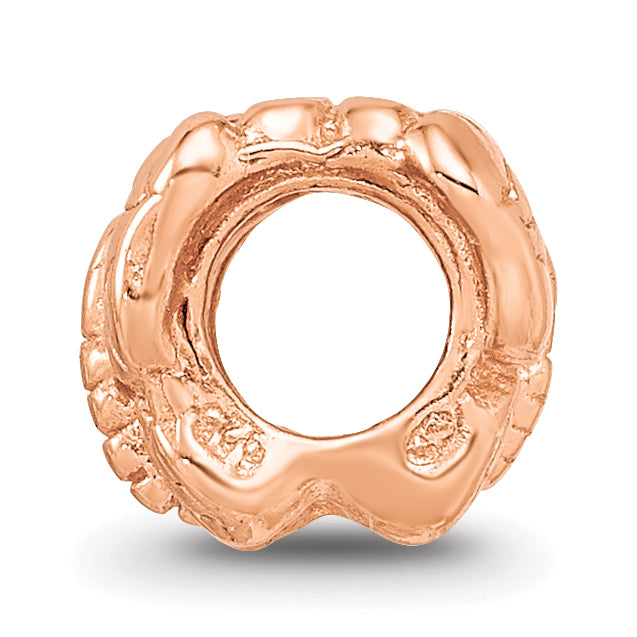 Sterling Silver Reflections Rose Gold plated Butterfly Bead