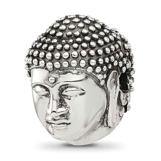 Sterling Silver Reflections Buddha Head Hinged Bead