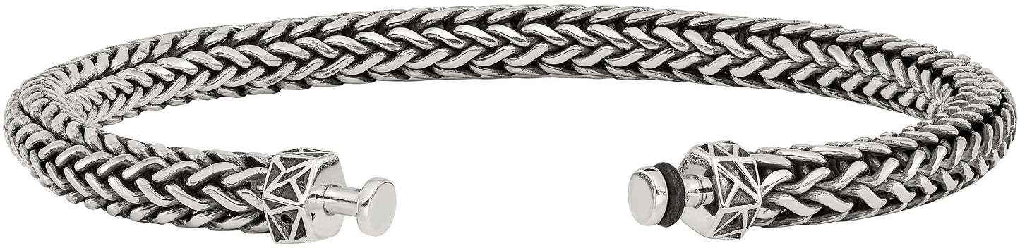 Sterling Silver Reflections 6mm Wheat Chain 8in Bracelet/Bead not included, sold seperately