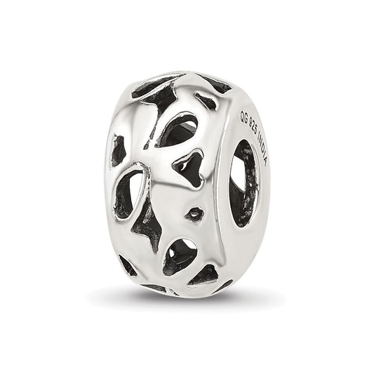 Sterling Silver Reflections Design Spacer  Bead