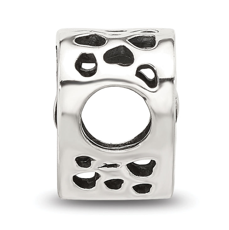 Sterling Silver Reflections Woven Heart Bead