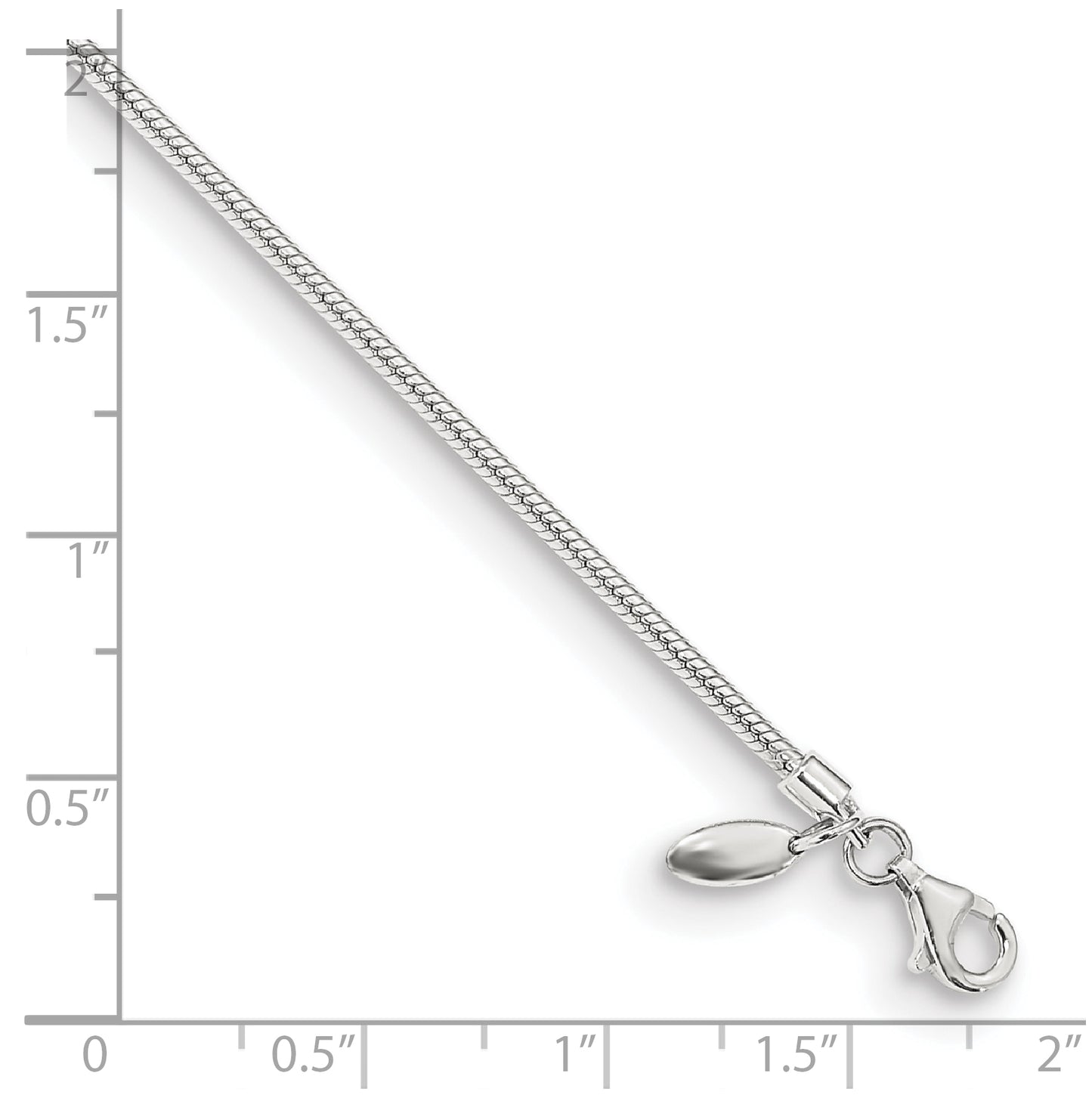 Kids Collection Sterling Silver Necklace for Reflection Beads, 13.25 In