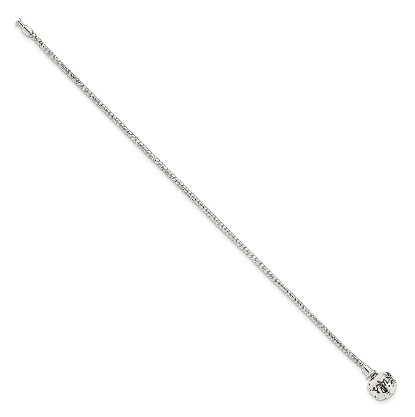Kids Collection Sterling Silver Bracelet for Reflection Beads, 5 inch