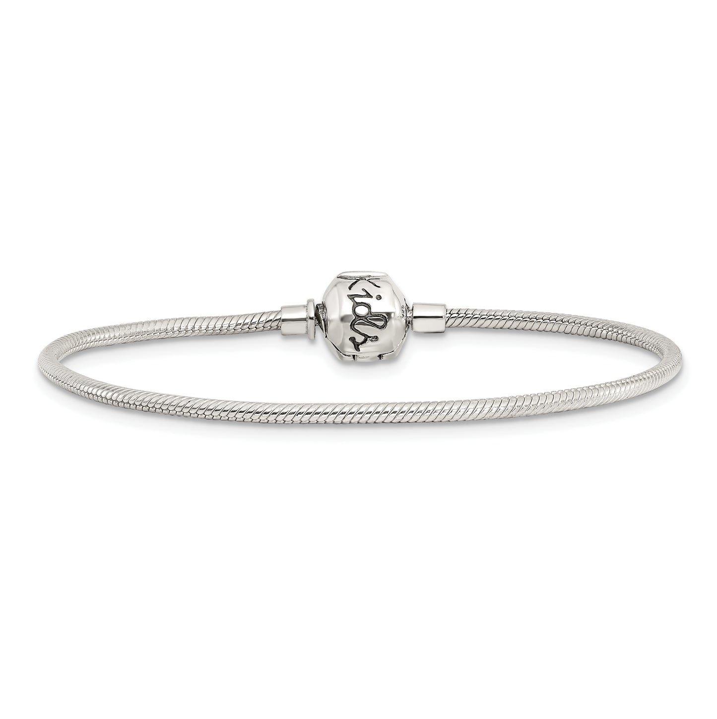 Kids Collection Sterling Silver Bracelet for Reflection Beads, 4.25 in