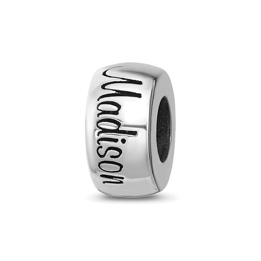Sterling Silver Reflection Personalized Bead