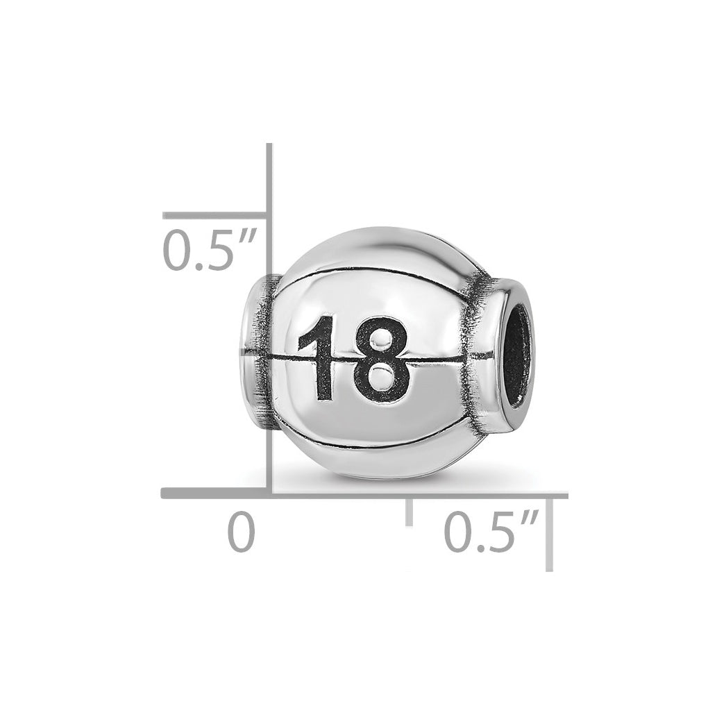 Sterling Silver Reflection Personalized Bead