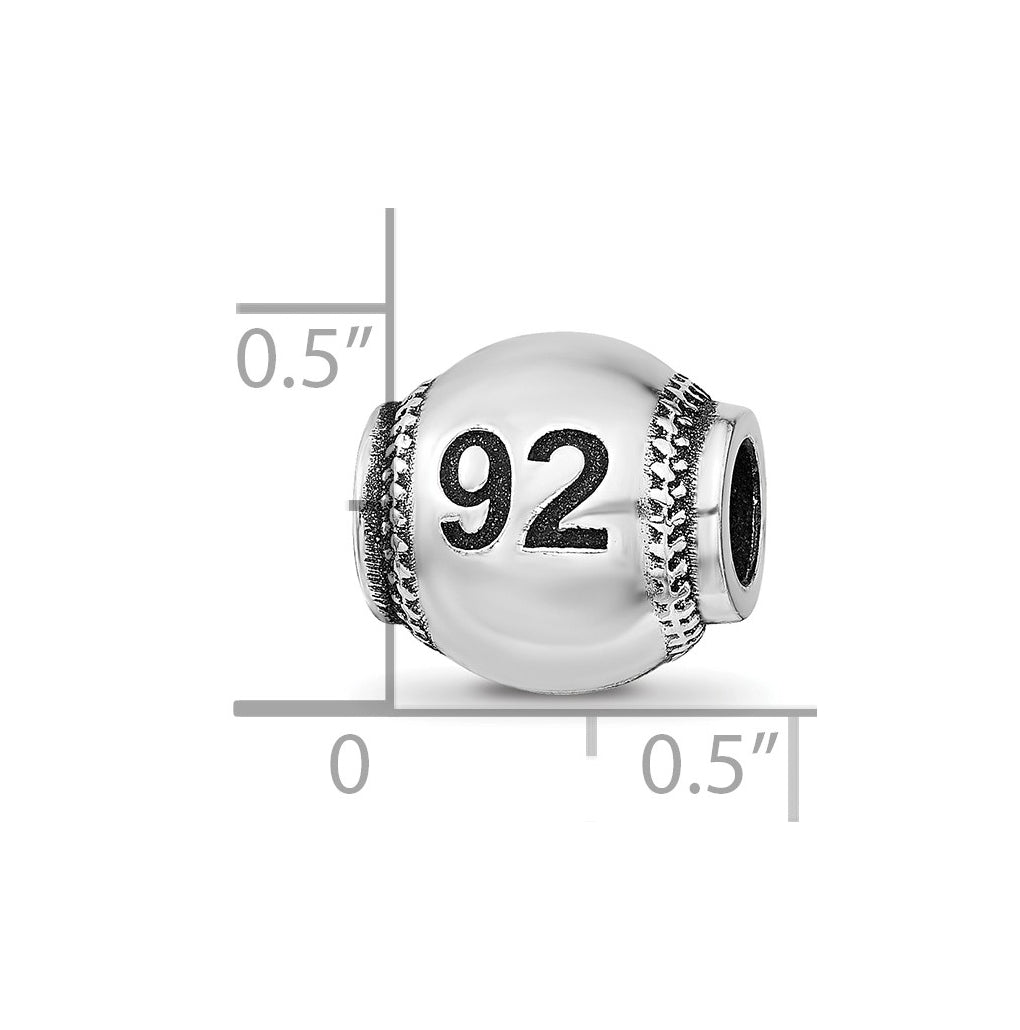 Sterling Silver Reflection Personalized Bead