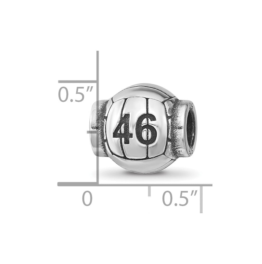 Sterling Silver Reflection Personalized Bead