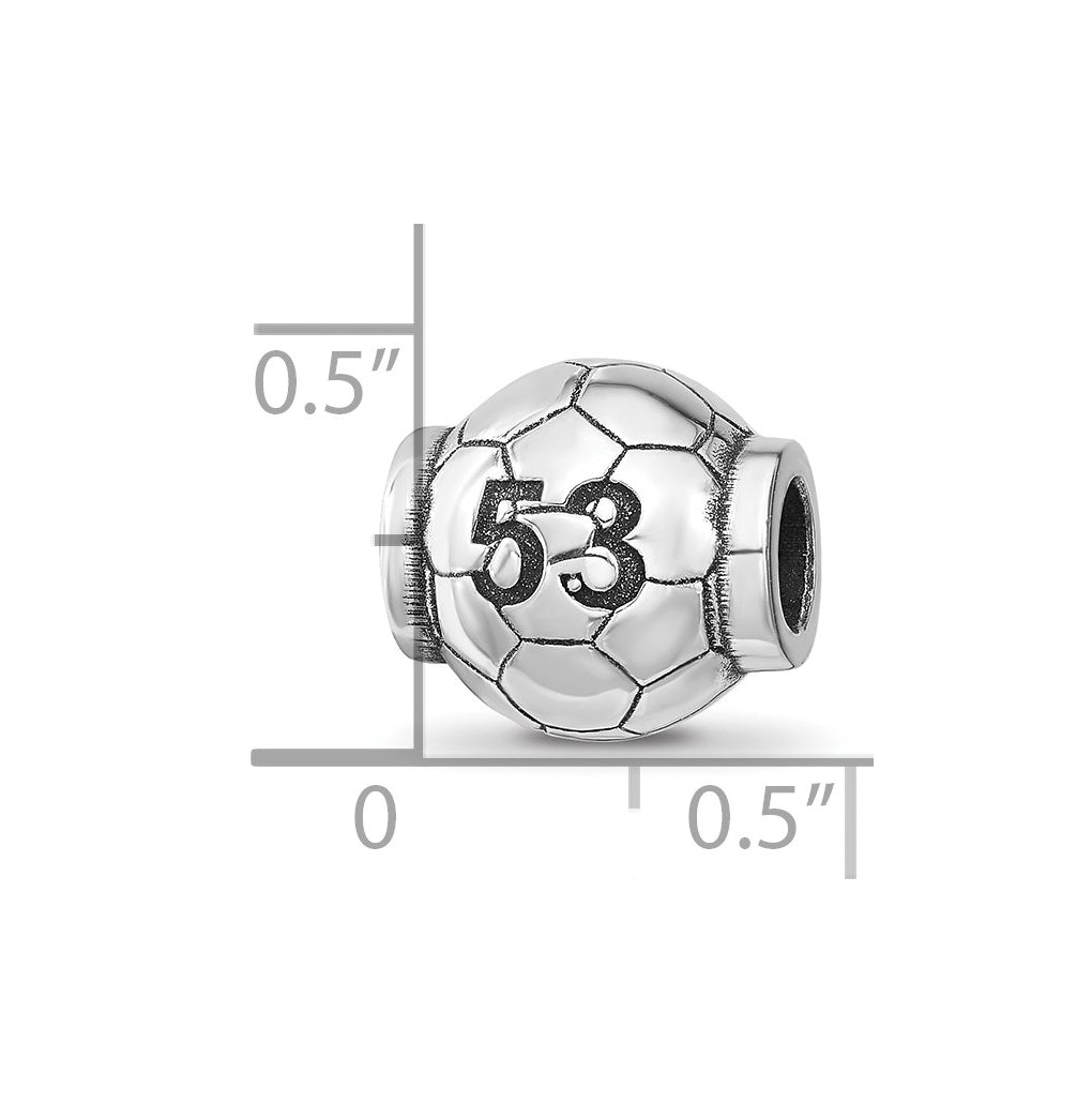 Sterling Silver Reflection Personalized Bead