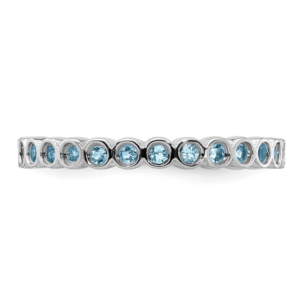 Sterling Silver Stackable Expressions Ring – Elegant Jewelry Gift for Birthday, Anniversary, Engagement, Wedding