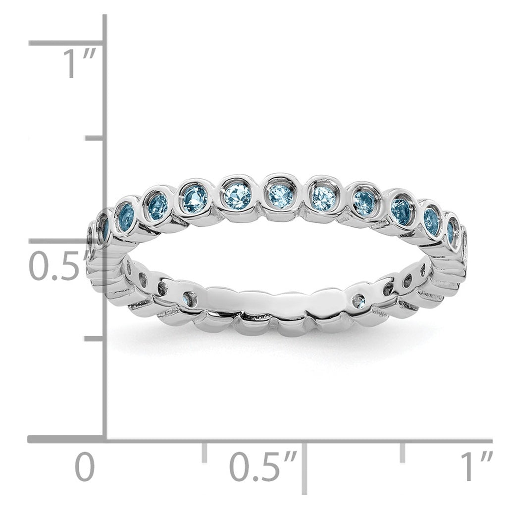 Sterling Silver Stackable Expressions Ring – Elegant Jewelry Gift for Birthday, Anniversary, Engagement, Wedding
