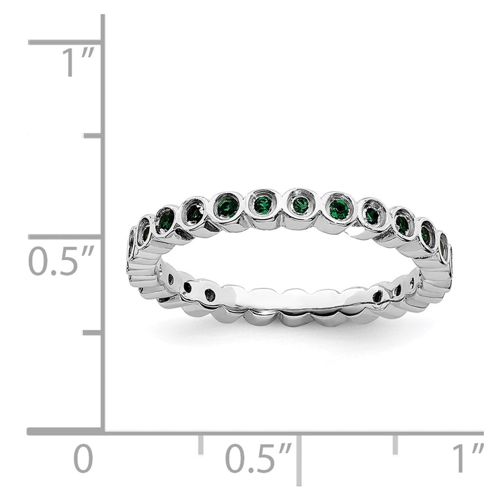 Sterling Silver Stackable Expressions Ring – Elegant Jewelry Gift for Birthday, Anniversary, Engagement, Wedding