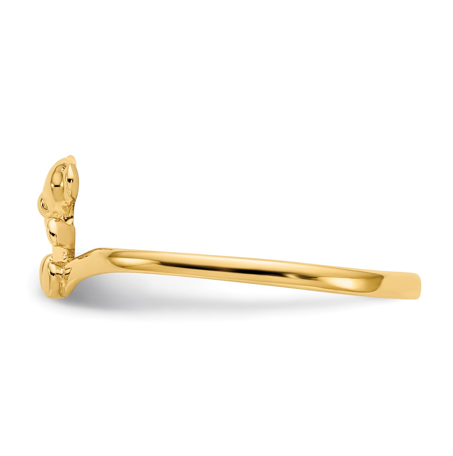 14K Yellow Gold Childs Polished Teddy-Bear Ring