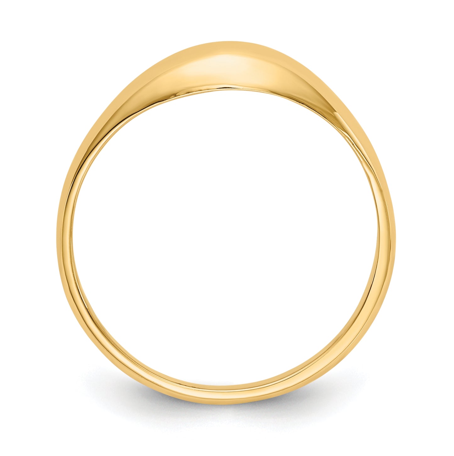 14K Yellow Gold Childs Polished Dome Ring