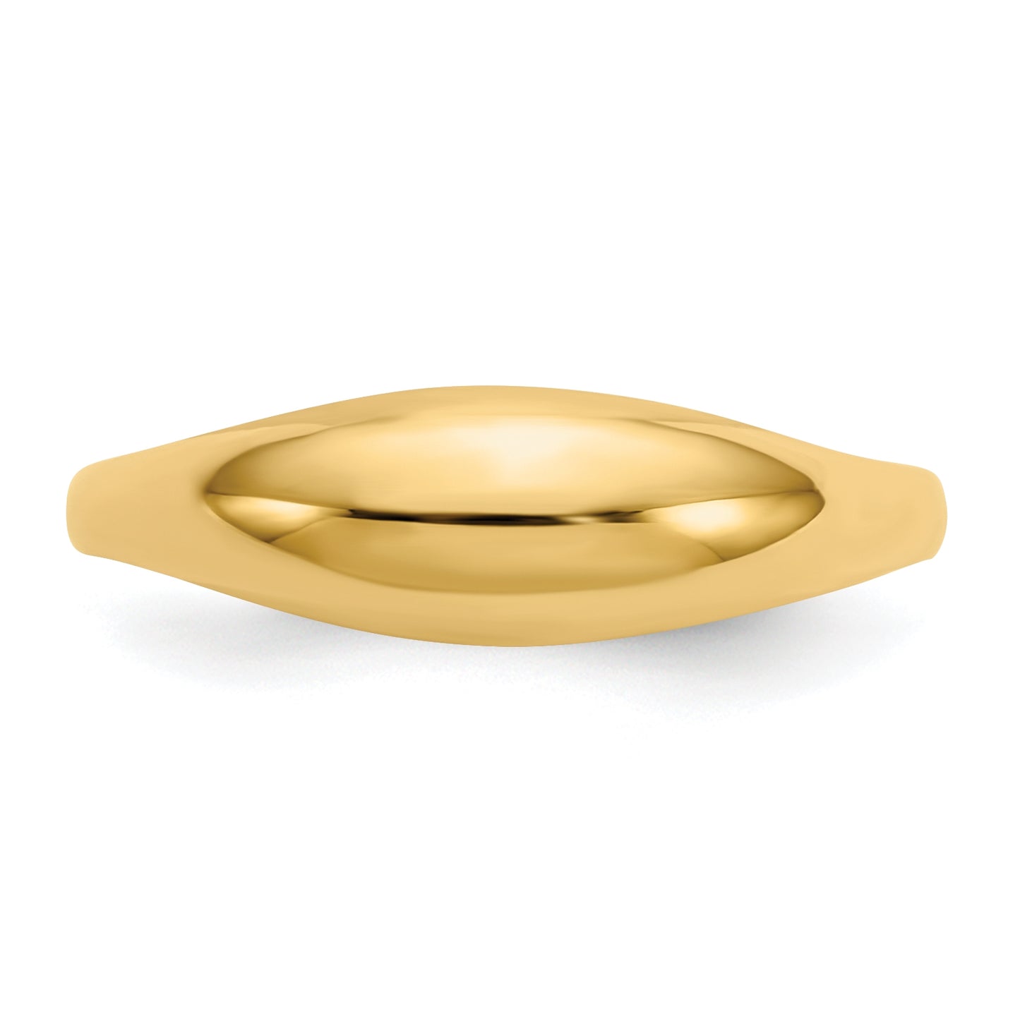 14K Yellow Gold Childs Polished Dome Ring