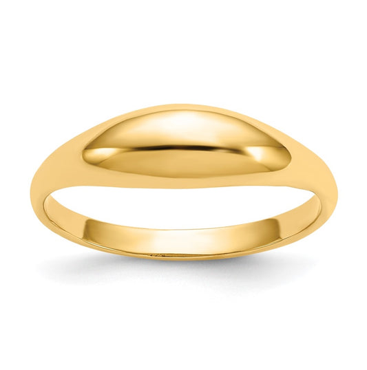 14K Yellow Gold Childs Polished Dome Ring
