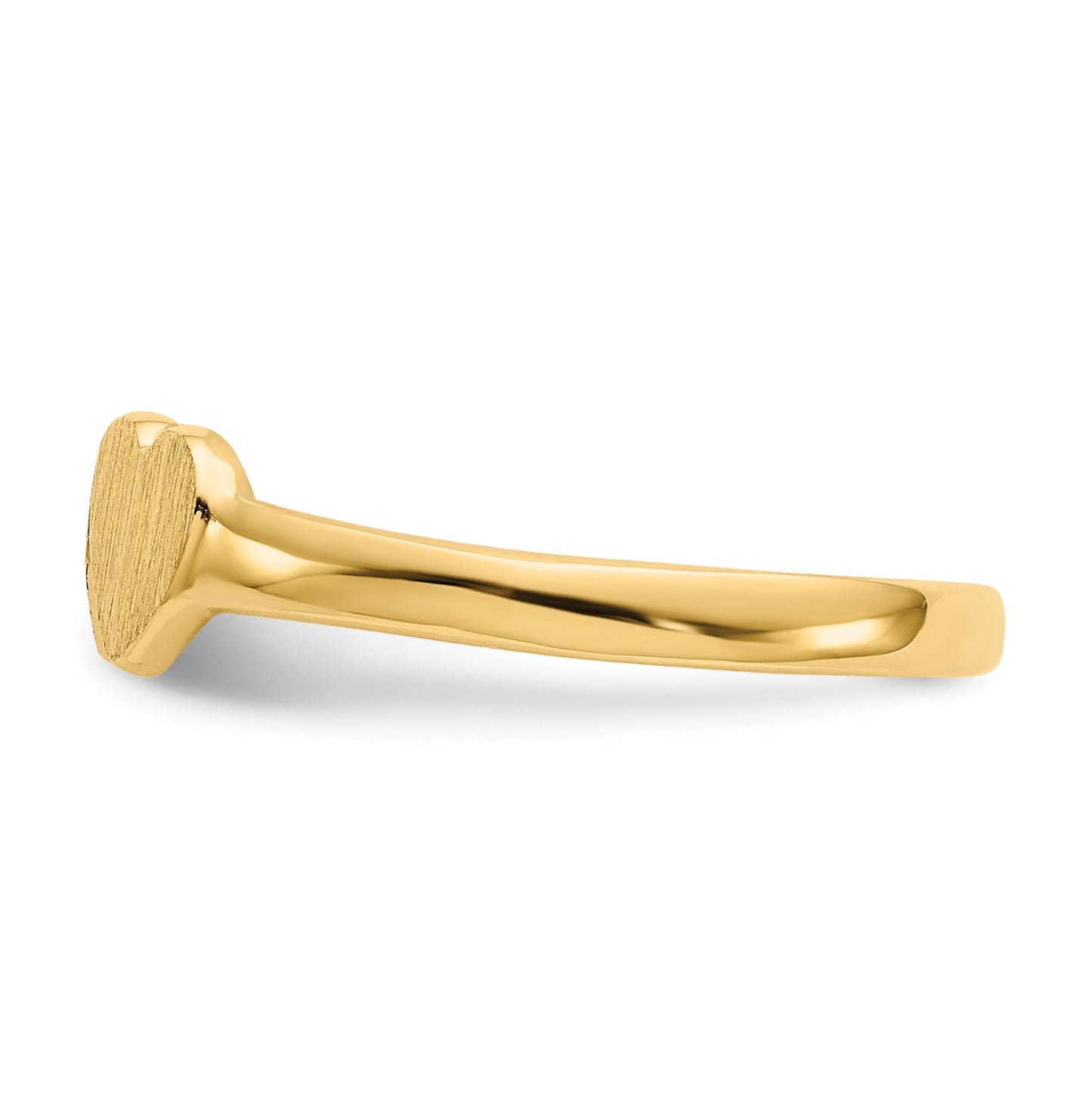 14K Yellow Gold Child's Double Heart Ring